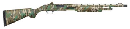 Picture of Mossberg 54342 500 Turkey 20 Gauge 5+1 3" 20", Mossy Oak Greenleaf, Optic Cut Rec, Synthetic Furniture, Fiber Optic Front Sight, X-Factor Ported Choke, Includes Holosun Red Dot 