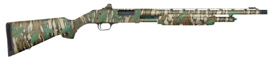 Picture of Mossberg 54342 500 Turkey 20 Gauge 5+1 3" 20", Mossy Oak Greenleaf, Optic Cut Rec, Synthetic Furniture, Fiber Optic Front Sight, X-Factor Ported Choke, Includes Holosun Red Dot 