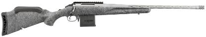 Picture of Ruger 46908 American Gen Ii 204 Ruger 10+1, 20" Gun Metal Gray Cerakote Spiral Threaded Barrel, Gun Metal Gray Cerakote Receiver W/Picatinny Rail, Gray Splatter Adjustable Synthetic Stock 