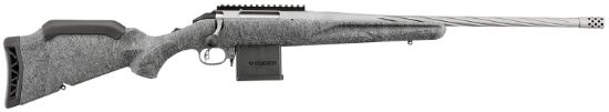 Picture of Ruger 46909 American Gen Ii 223 Rem 10+1, 20" Gun Metal Gray Cerakote Spiral Threaded Barrel, Gun Metal Gray Cerakote Receiver W/Picatinny Rail, Gray Splatter Adjustable Synthetic Stock 