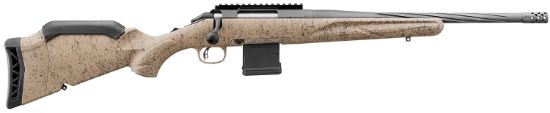 Picture of Ruger 46919 American Ranch Gen Ii 223 Rem/5.56 Nato 10+1 16.10" Cobalt Cerakote Spiral Threaded Barrel, Picatinny Rail Steel Receiver, Flat Dark Earth Splatter Adjustable Synthetic Stock 