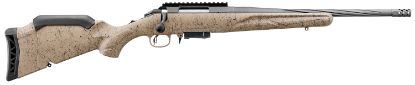 Picture of Ruger 46921 American Ranch Gen Ii 7.62X39mm 5+1 16.10" Cobalt Cerakote Spiral Threaded Barrel, Picatinny Rail Steel Receiver, Flat Dark Earth Splatter Adj Comb Synthetic Stock 