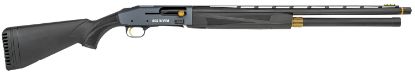 Picture of Mossberg 85144 940 Pro Jm 12 Gauge 4+1 3" 24", Tungsten Gray Optic Cut Rec, Black Synthetic Furniture, Adj. Shim Stock, Gold Oversized Controls, Hiviz Tricomp Sight, Ext. Chokes 