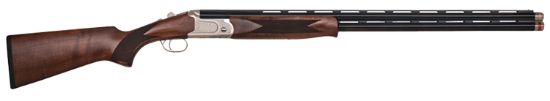 Picture of Mossberg 75482 Gold Reserve Over/Under 20 Gauge 3" 2Rd 30" Polished Blued Barrel, Scroll Engraved Polished Silver Rec W/Gold Inlays, Grade A Black Walnut Furniture, Brass Bead Front 