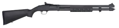 Picture of Mossberg 590 12 Gauge 3" 8+1 20" Cylinder Bore Barrel, Black, Black Synthetic Stock, M-Lok Forend, Ghost Ring Sights 