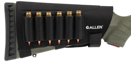 Picture of Allen 18427 Buttstock Shell Holder Black Neoprene .223-300 Win Magnum Capacity 6Rd Velcro Mount 