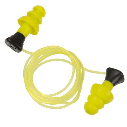 Picture of Allen 4118 Tethered Silicone Ear Plugs 26 Db Yellow 3 Pair 