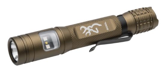 Picture of Browning 3711265 Ridgeline Flashlight Burnt Bronze 20/500 Lumens Led White/Green 