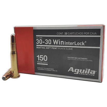 Picture of Aguila 80801Ag 30-30Win 150Gr Interlock Boat Tail Soft Point 20 Per Box/10 Case 