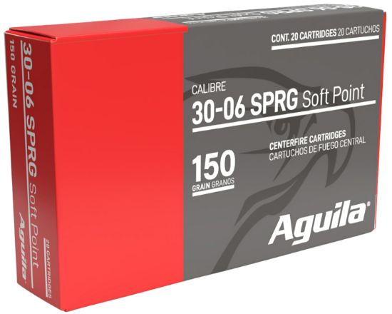 Picture of Aguila 8108Ag 30-06Springfield 150Gr Interlock Boat Tail Soft Point 20 Per Box/10 Case 