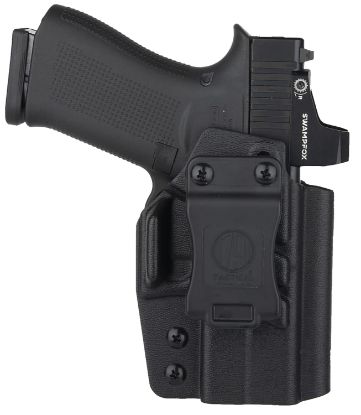 Picture of 1791 Gunleather Taciwbg43xmosblkr Tactical Iwb Black Kydex Compatible W/ Glock 43X Mos Belt Clip Right Hand 