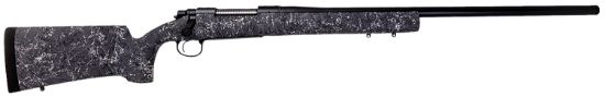 Picture of Remington Firearms (New) R84170 700 Long Range Full Size 6.5 Creedmoor 4+1 26" Matte Black Heavy Threaded Barrel, Drilled & Tapped Steel Receiver, Grey W/Black & White Web Hs Precision Synthetic Stock