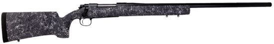 Picture of Remington Firearms (New) R84174 700 Long Range Full Size 6.5 Prc 3+1 26" Matte Black Heavy Threaded Barrel, Drilled & Tapped Steel Receiver, Grey W/Black & White Web Hs Precision Synthetic Stock 