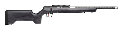 Picture of Savage Arms 70519 B Series Precision Full Size 22 Wmr 10+1 18" Black Threaded Barrel, Black Picatinny Rail Steel Receiver, Black Carbonwood Laminate Fixed Stock 