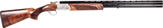 Picture of Ati Atigkof410sv Cavalry 410 Gauge Break Open 3" 2Rd, 26" Matte Blued Over/Under Vent Rib Barrel, Silver Engraved Aluminum Receiver, Fixed Oiled Turkish Walnut Walnut Stock 