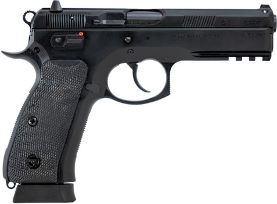 Picture of Cz-Usa 89352 Cz 75 Sp-01 Tactical 9Mm Luger 19+1 4.60" Black Steel Barrel Black Polycoat Black Rubber Grip 