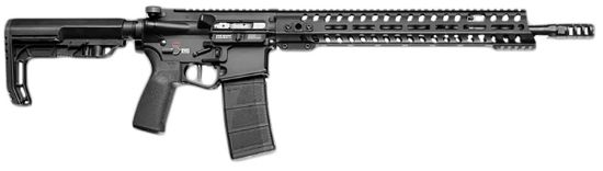 Picture of Patriot Ordnance Factory 02039 Renegade + 5.56X45mm Nato 30+1, 13.75" Steel Threaded Barrel, Black Aluminum Receiver 