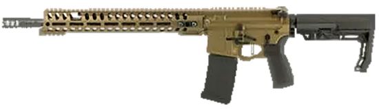 Picture of Patriot Ordnance Factory 02040 Renegade + 5.56X45mm Nato 30+1 13.75" Steel Threaded Barrel, Bronze Aluminum Receiver 