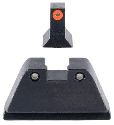 Picture of Trijicon Gl201c601134 Suppressor/Optic Height Sights-Glock Standard Frame Black Green Tritium Orange Outline Front Sight Green Tritium Black Outline Rear Sight 