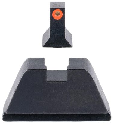 Picture of Trijicon Gl201c601138 Suppressor/Optic Height Sights-Glock Standard Frame Black Green Tritium Orange Outline Front Sight Black Rear Sight 