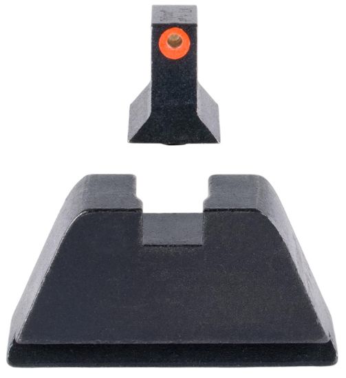 Picture of Trijicon Gl201c601138 Suppressor/Optic Height Sights-Glock Standard Frame Black Green Tritium Orange Outline Front Sight Black Rear Sight 