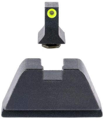 Picture of Trijicon Gl201c601139 Suppressor/Optic Height Sights-Glock Standard Frame Black Green Tritium Yellow Outline Front Sight Black Rear Sight 