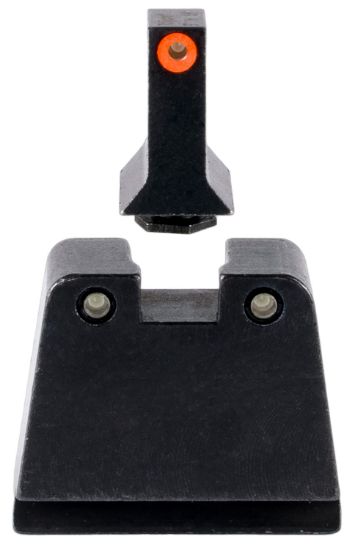 Picture of Trijicon Gl243c601142 Suppressor/Optic Height Sights- Glock Slim Frame Black Green Tritium Orange Outline Front Sight Green Tritium Black Outline Rear Sight 