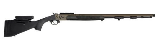 Picture of Traditions R74665050b Pursuit Xt Pro 45 Cal Tungsten Cerakote 26" Fluted/Threaded W/Vapr Twist Barrel, Black Adj Cheek Piece & Lop Synthetic Stock 