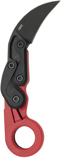 Picture of Crkt 4041R Provoke 2.47" Folding Hawkbill Plain Black Stonewashed 1.4116 Ss Blade, Red Grivory Handle 