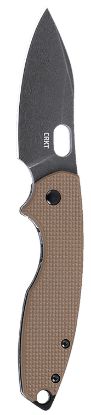 Picture of Crkt 5317B Pilar Iii 2.97" Folding Spear Point Plain Stonewashed D2 Steel Blade, Brown G10/Ss Handle 