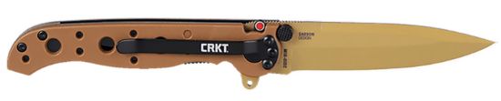 Picture of Crkt M16-01Dz M16-10Dz Edc 3.03" Folding Plain Desert Tan D2 Steel Blade, Desert Tan Grn Handle 