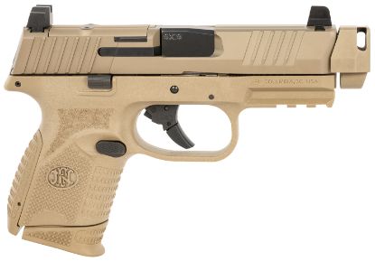 Picture of Fn 66101795 509C Compact Frame 9Mm Luger 10+1 Black Flat Dark Earth Pvd Flat Dark Earth 