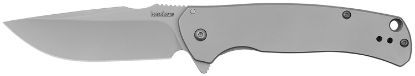 Picture of Kershaw 1416 Scour 3.30" Folding Drop Point Plain Bead Blasted 8Cr13mov Ss Blade, Bead Blasted Stainless Steel Handle 