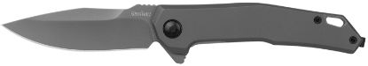 Picture of Kershaw 5570 Helitack 3.26" Flipper Drop Point Plain Gray Pvd Coated 8Cr13mov Ss Blade, Gray Pvd Stainless Steel Handle 