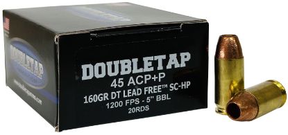 Picture of Doubletap Ammunition 45A160xm 45 Acp 160 Gr Lead Free Hollow Point 20 Per Box/ 50 Case 