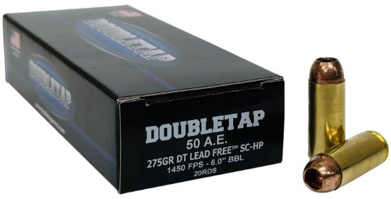 Picture of Doubletap Ammunition 50Ae275x Dt Lead Free 50 Ae 275 Gr 20 Per Box/ 25 Case 