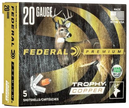 Picture of Federal P208ft 20 Gauge 2.75" Slug Shot 5 Per Box/ 10 Case 