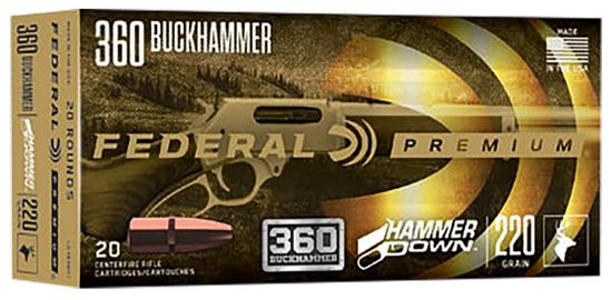 Picture of Federal Lg360bh1 Premium Hammerdown 360 Buckhammer 220 Gr Soft Point 20 Per Box/ 10 Case 