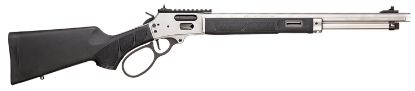 Picture of Smith & Wesson 13812 1854 44 Mag 9+1 19.25" Stainless Steel Threaded Barrel, Picatinny Rail Receiver, Fixed Black Synthetic Stock 