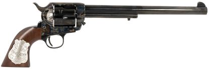 Picture of Cimarron Pp558 Buntline 45 Lc (Long Colt) 6Rd 10" Blued Frame, Barrel & Cylinder, Walnut W/Inlaid Silver Medallion Grip 