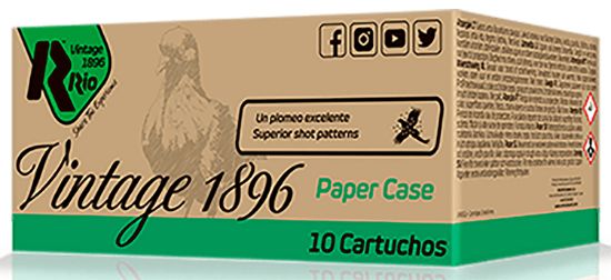 Picture of Rio Ammunition Vp36fhv75 Vintage 1896 Paper Flyer 12 Gauge 2.75" 7.5 Shot 10 Per Box/ 25 Case 