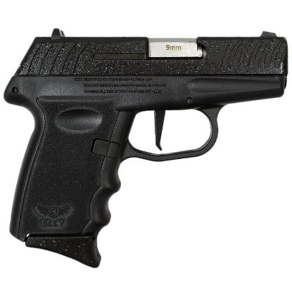 Picture of Sccy Industries Dvg1pbbk Dvg-1 Sub-Compact Frame 9Mm Luger 10+1 3.10" Stainless Quadlock Barrel, Black Glitter Optic Ready/Serrated Stainless Steel Slide, Black Panther Polymer & Grip 