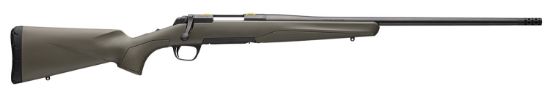 Picture of Browning 035597211 X-Bolt Hunter 243 Win 4+1 22" Matte Black Fluted Threaded Barrel, Matte Blued Drilled & Tapped/X-Lock Mount Steel Receiver, Od Green Fixed Synthetic Stock 