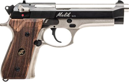 Picture of Rock Island 10Lmk9 Melik 9Mm Luger 10+1 4.90" Stainless Steel Barrel, Black Melonite Serrated Steel Slide, Silver Anodized Aluminum Frame W/Beavertail 