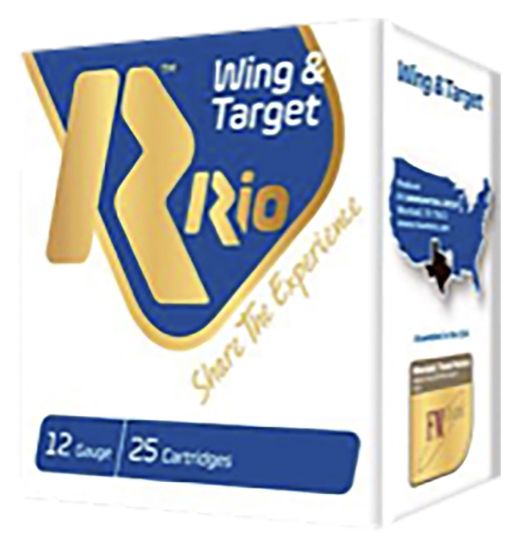 Picture of Rio Ammunition Wt288 Wing & Target 12 Gauge 2.75" 1 Oz 8 Shot 25 Per Box/ 10 Case 