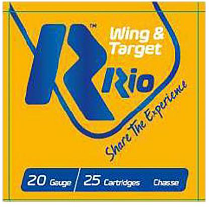 Picture of Rio Ammunition Wt208 Wing & Target 20 Gauge 2.75" 7/8 Oz 8 Shot 25 Per Box/ 10 Case 