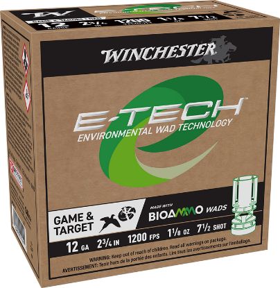 Picture of Winchester Ammo Wcm127 E-Tech 12 Gauge 2.75" 1 1/8 Oz 7.5 Shot 25 Per Box/ 10 Case 