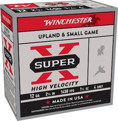 Picture of Winchester Ammo X12hv4 Super X High Velocity 12 Gauge 2.75" 4 Shot 25 Per Box/ 10 Case 