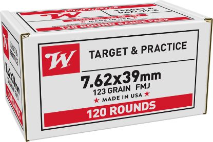 Picture of Winchester Ammo W76239120 7.62X39mm 123 Gr Full Metal Jacket 120 Per Box/ 4 Case *Bulk 