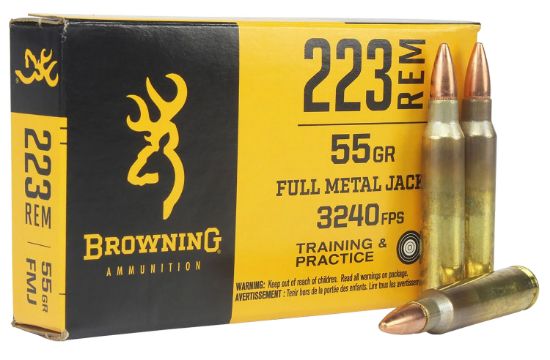 Picture of Browning Ammo B192802231 223 Rem 55 Gr Full Metal Jacket 20 Per Box/ 50 Case 